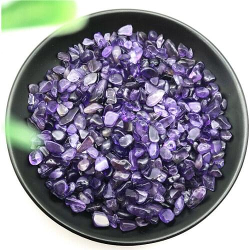 50g 5-7mm Natural Pure Amethyst Purple Quartz Crystal Tumbled Bulk Stones Gravel Reiki Natural Stones and Minerals
