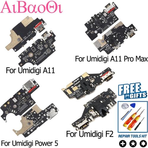 AiBaoQi Brand New Usb Plug Charge Board For UMIDIGI F2 Phone Flex Cables Charging Module Phone Mini USB Port