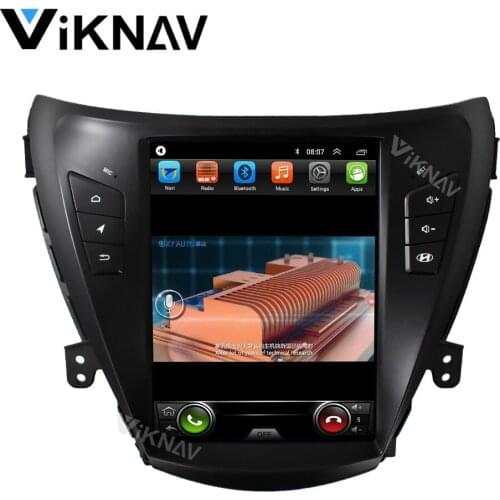 Android car multimedia player for Hyundai Elantra 2012 2013 2014 2015 auto radio player GPS navigation DVD player tape recorder
