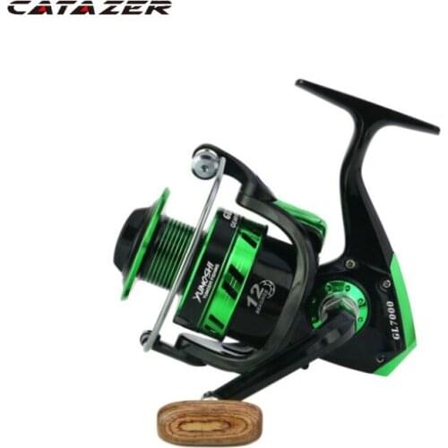 Catazer Gear Ratio Fishing Tackle New 12BB Ball Bearings Spinning Fishing Reel GL1000-7000 Series 5.5:1
