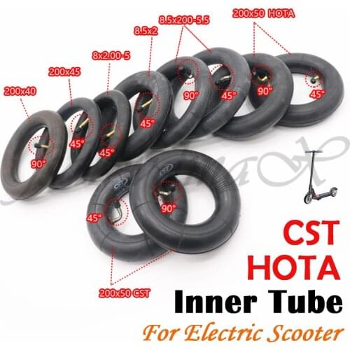 CST HOTA Inner Tube Tire Tyre 200x40 200x45 200x50 8x2.00-5 8.5x2 8.5x2.00-5.5 straight/bent valve for electric scooter 8/10inch