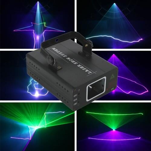DJ luz láser para escenario a todo Color 96 RGB patrones proyector efecto escenario iluminación para Disco fiesta de N