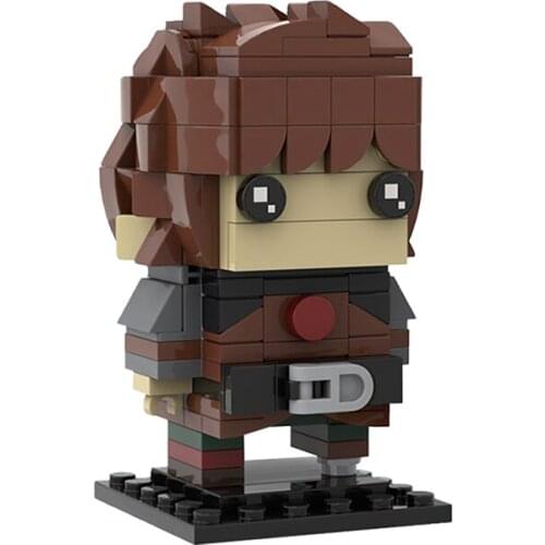 MOC Red Phoenix Series Figure Magic Movie BrickHeadzss-Decoration Mini Model Building Block Bricks For Childrens Toys Gifts