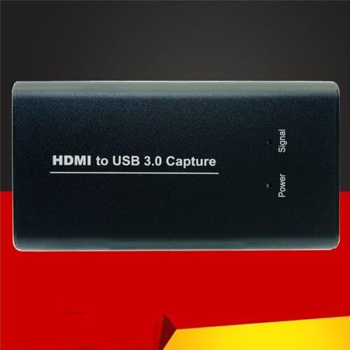 Video Capture Card USB3.0 HDMI 4K 60Hz Capture Card HDMI to USB Video Recorder Box Game Streaming Live Stream Broadcast with MIC