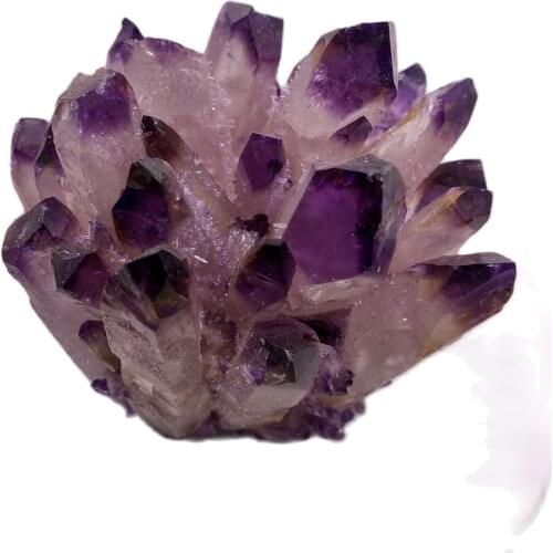 Natural Crystal Cluster Amethyst Specimen Mineral Ore Purple Quartz Reiki Healing Stone Raw Crystals Home Decor