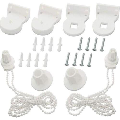 Roller Blind Fitting Kit Chain Reusable Shutter Brackets Replacement Accessories Easy Installation Window-Dressing Hardware WWO