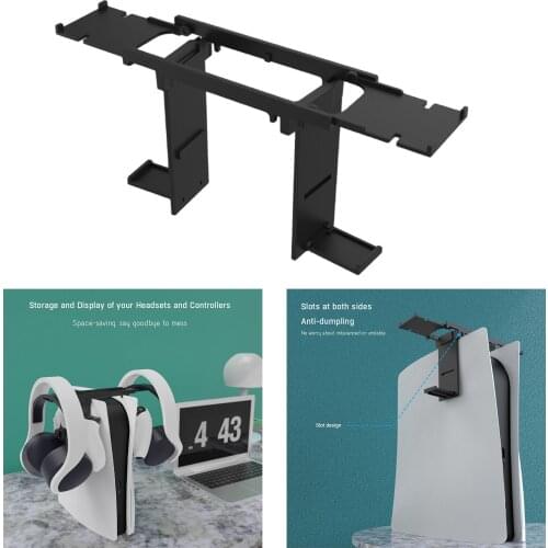Sturdy Durable Pole Type Universal Earphone Storage Bracket for Play Station 5 Host PS4 PC Video Game Accessories
