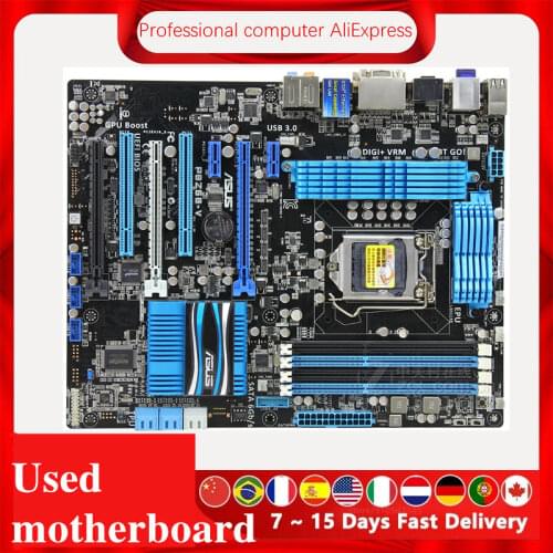 For ASUS P8Z68-V Computer Motherboard LGA 1155 DDR3 For Intel Z68 P8Z68 Desktop Mainboard SATA II PCI-E X16 Used