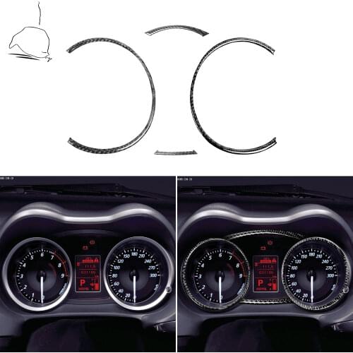 For Mitsubishi Lancer GT GTS ES DE 2008-2015 Carbon Fiber Speedometer Sticker Instrument Panel Modified Cover Car Accessories