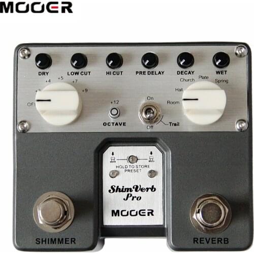 NEW MOOER Shimverb Pro Digital reverb pedal/guitar pedal 5 reverb effects with unique shimmer on/off footswitch
