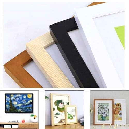 New Wooden Frame Black White Color Photo Frames for Wall Art Picture Frames Print Poster Frames for Picture 5inch 6 7 8inch