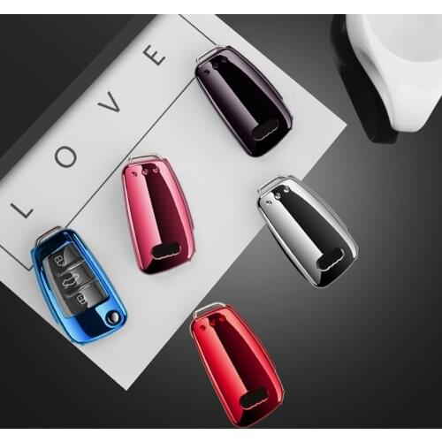 New Car Remote Key Cover Soft TPU Case For A1 A3 8P A4 B7 B8 B5 B9 B6 A5 Q7 Q5 A6 4F C6 C5 C7 C4 TT Q3 S3 A7 A8 C4 8N 8V 8L RS3