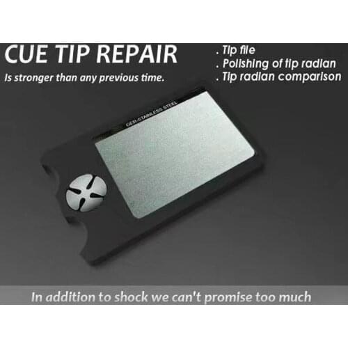 Xmlivet New Black Aluminum Tip File/Billiard cue repairer/Polish of tip radian/ Tip radian comparison Billiards Accessories