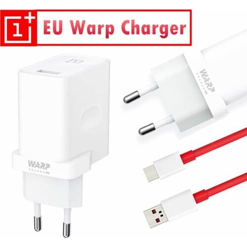 Original Oneplus 8 pro Charger warp dash charge EU power adapter fast 6A usb type c cable for one plus 8 7 pro 7t 6 6t 5 5t 3 3t