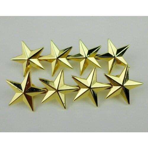 A Pair Us GeneralS Golden Four-Star Rank Badge Pin Uniform Insignia Military armyshop2008