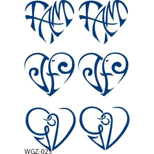 Heart/Hippocampus/Phoenix lasts 15 days tattoo Waterproof Temporary Tattoos Men Flash Tatoo Sleeves tattoo Fake Tattoo