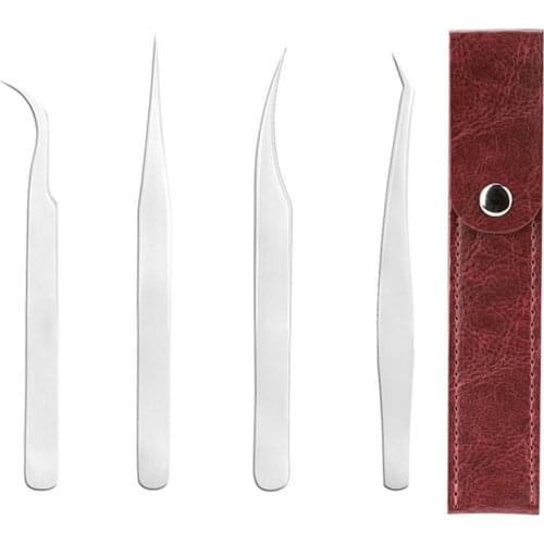 Tweezers for volume eyelash extension 3D 5D 6D stainless steel tweezers eyelash extension tool individual eyelash tweezers