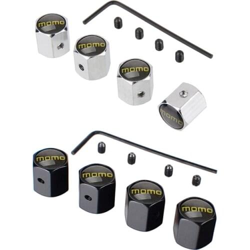 Antitheft Valve Caps for Lexus Hyundai BMW ISUZU D-max Ford Carlsson Fiat 500X Mazda Momo Logo Tire Valve Cover Car Styling