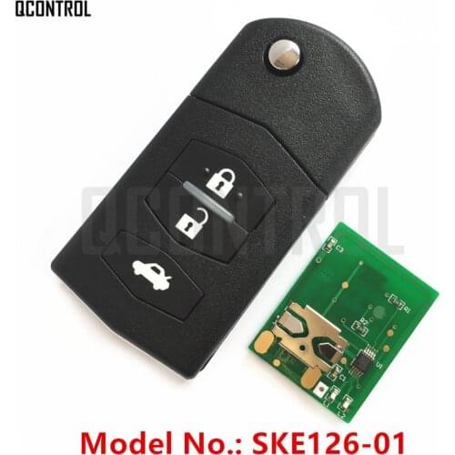 QCONTROL Remote Key Suit for MAZDA Car 2 M2 Demio / 3 M3 Axela/ 5 M5 Premacy / 6 M6 Atenza / 8 M8 with Chip SKE126-01 Model