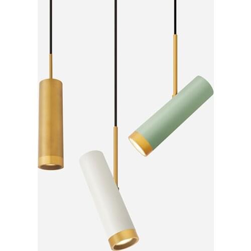 Adjustable LED Spotlight Lighting Fixture Kitchen Island Pendant Lights Restaurant Light Living Room Bedroom Macaron Home Decor