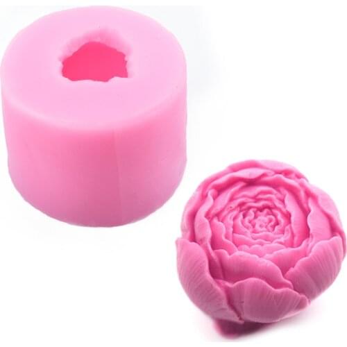 Rose Flower Silicone Soap Mold Cake Chocolate Candle Mould Manual Handmade Resin Clay Plaster Molds DIY Handmade Party Favors