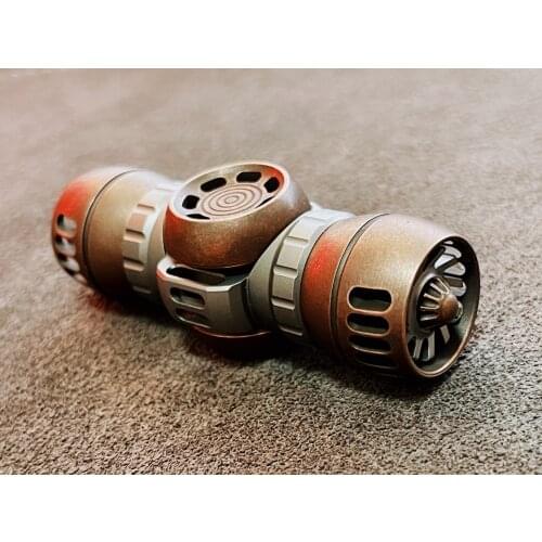 Titanium Alloy Turbine Fidget Spinner Edc , For Adults Antistress Toy, Super Cool High-end Collection, Gifts For Boys Figet Toys
