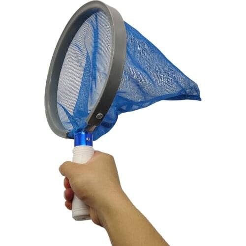 Heavy Duty Swimming Pool Skimmer Net Spa Fountain Leaf Rake Cleaning Tool Black Fine Mesh Net Bag