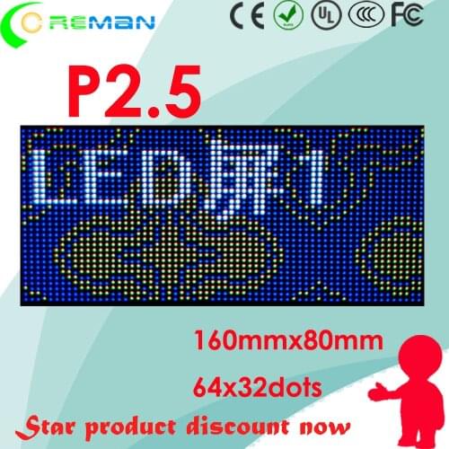 Hot selling big discount led module p2.5 32x 64 smd2121 smd2020 , video rental screen led module p4 p5 p6 outdoor indoor