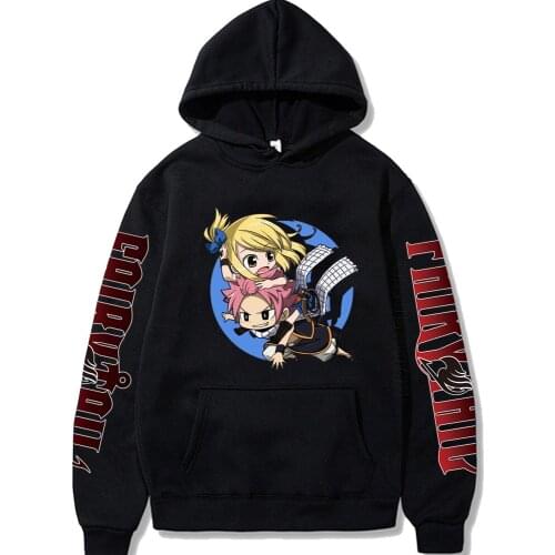 Fairy Tail Hoodies Men Hoodie Novelty Graphic Japanese Anime Fashion Designer Streetwear Hip Hop Top Male