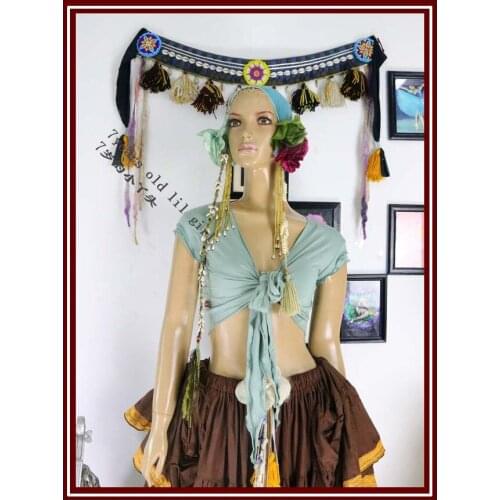 7Years Old Lil Girl Modal Belly Dance Top Wear Yoga Tribal Fusion H113 120
