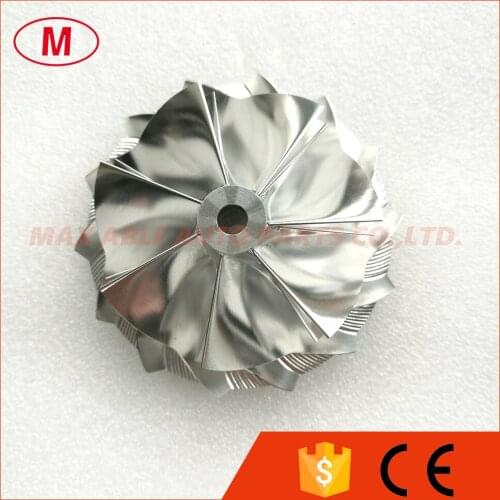 K16 High Performance Turbo Turbocharger Aluminum 2618/Milling/Billet Compressor wheel 57.00/71.00mm 7+7 blades Forward