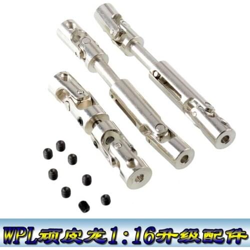 WPL 1:16 Upgrade Six-wheel Drive Army Cargas C24 Climbing Off-road Vehicle Metal Front, Middle and Rear Drive Shaft