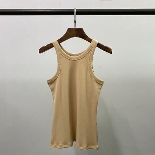 Women Solid Color Tanks Ladies Loose Simple Tanktops Female Sleeveless Tops Summer 2021