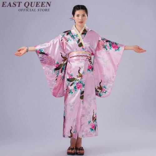 Japanese kimono traditional dress cosplay female yukata women haori Japan geisha costume obi kimonos woman 2018 KK1458