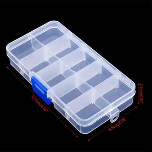 1PC Fishing Lures Hook Bait Plastic Storage Box Adjustable Case Tackle Accessory Fishing Tool Kit
