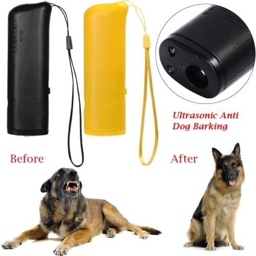 1PC New 3 in1 Ultrasonic Anti Dog Barking Repeller Training Barking Control Device Bark Stop Trainer Gentle Chaser Style