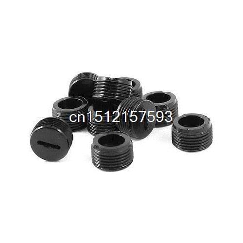 10 Pcs Plastic Electric Tool 13mm External Thread Dia Carbon Brush Holder Cap