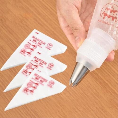 100Pcs/50pcs/20pcs Pack S Size Disposable Piping Bag Icing Fondant Cake Cream Decorating Pastry Tip Cream Nozzle Bags Tool