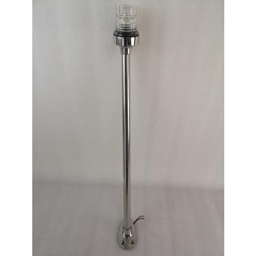 12V-24V 2W LED 21 Inch 533mm Stainless Steel Flat-Mount All Round Light Marine Boat Navigation Light 80262