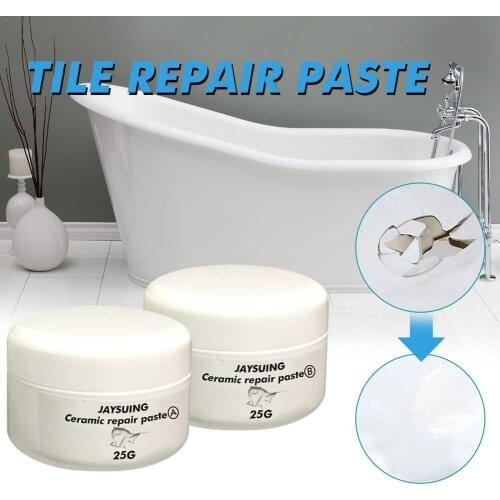 30g 50g 100g Ceramic Paste Floor Tile Adhesive Tile Repair Chip Repair Tub Agent and Tile Shower Repair Kit Porcelain Kit C L7P8