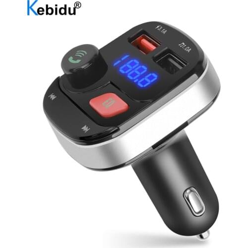 5.0 Bluetooth Wireless FM Transmitter Car MP3 Player Bluetooth Stereo Charger Effect Sound Disk U Car Music EQ Car Lossless E0Q4