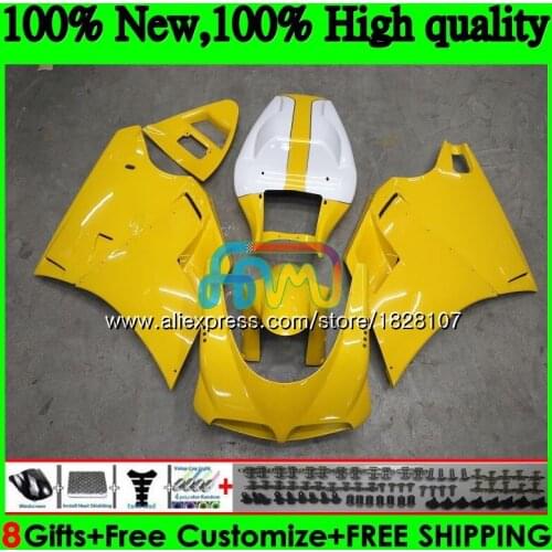748 853 For DUCATI 916 996 94 95 96 97 98 99 02 71BS.24 998 S R 1994 1995 1996 1997 1998 1999 White yellow 00 2001 2002 Fairing