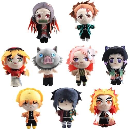 Anime Tomioka Giyu Plush Toy Demon Slayer: Kimetsu no Yaiba Hashibira Inosuke Stuffed Dolls Kamado Tanjirou Douma 8" 20 CM