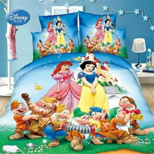Disney Bella Rapunzel, Princess Cinderella Series Design Duvet, Quilt Cover, Pillowcase, 3D Bedding, Girls Bedroom Decoration