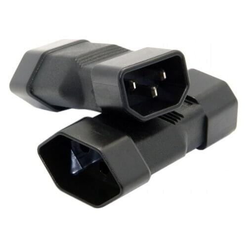 IEC320 IEC 320 C14 to European Switzerland socket Swiss 3Pin male to Female Power extension connector Adapter Rated 10A 250V