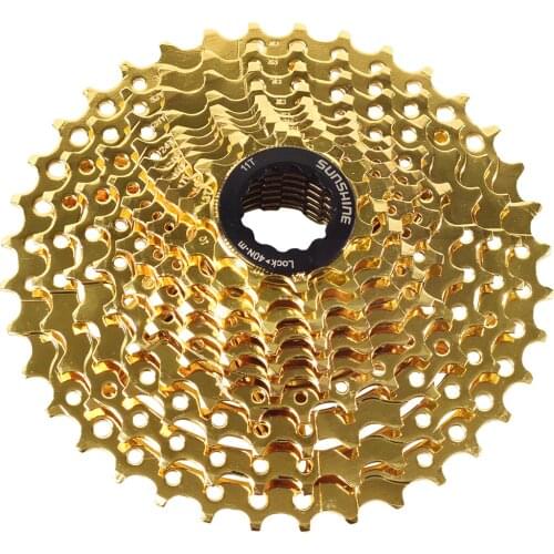Mountain Bike Cassette 10S 11-36T Bike Road MTB Freewheel Cogs Sprocket 10-speed variable speed golden flywheel
