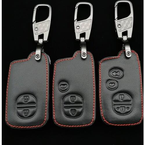 Remote Leather Car Key Cover For Toyota Chr c-Hr Land Cruiser 200 Avensis Auris Corolla Rav4 Prius Prado Camry Crown Yaris