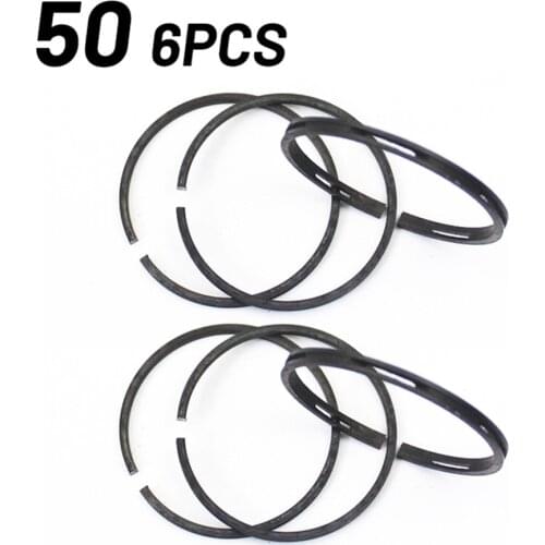 6pcs Air Compressor Piston Ring Kit Oil Ring Air Pump Accessories Parts 50, 49, 51 Tools Accessories New Arrival