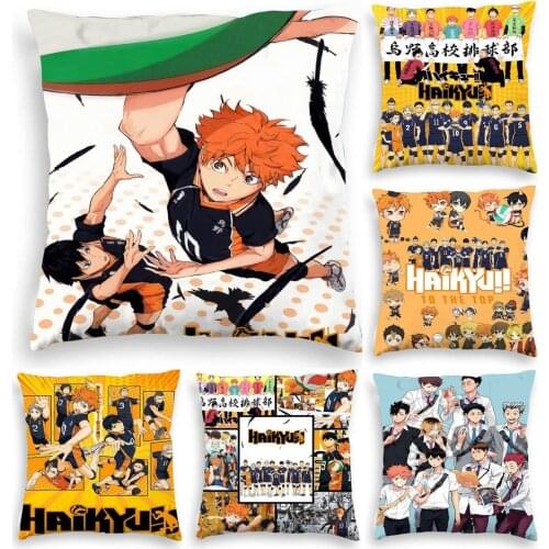 45X45cm Haikyuu Character Pillowcase Handsome Boy Haikyuu!! Pillow cover Otaku Pilow High school Anime Game Dakimakura waifu 18