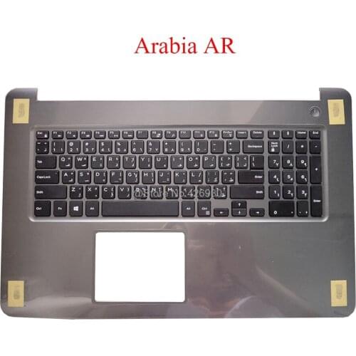 Laptop Palmrest AR SL SW RU keyboard For DELL For Inspiron 17 5765 5767 P32E 04CFRC 4CFRC 0XKX18 XKX18 0RD7KK 061CRH 0SV54N new